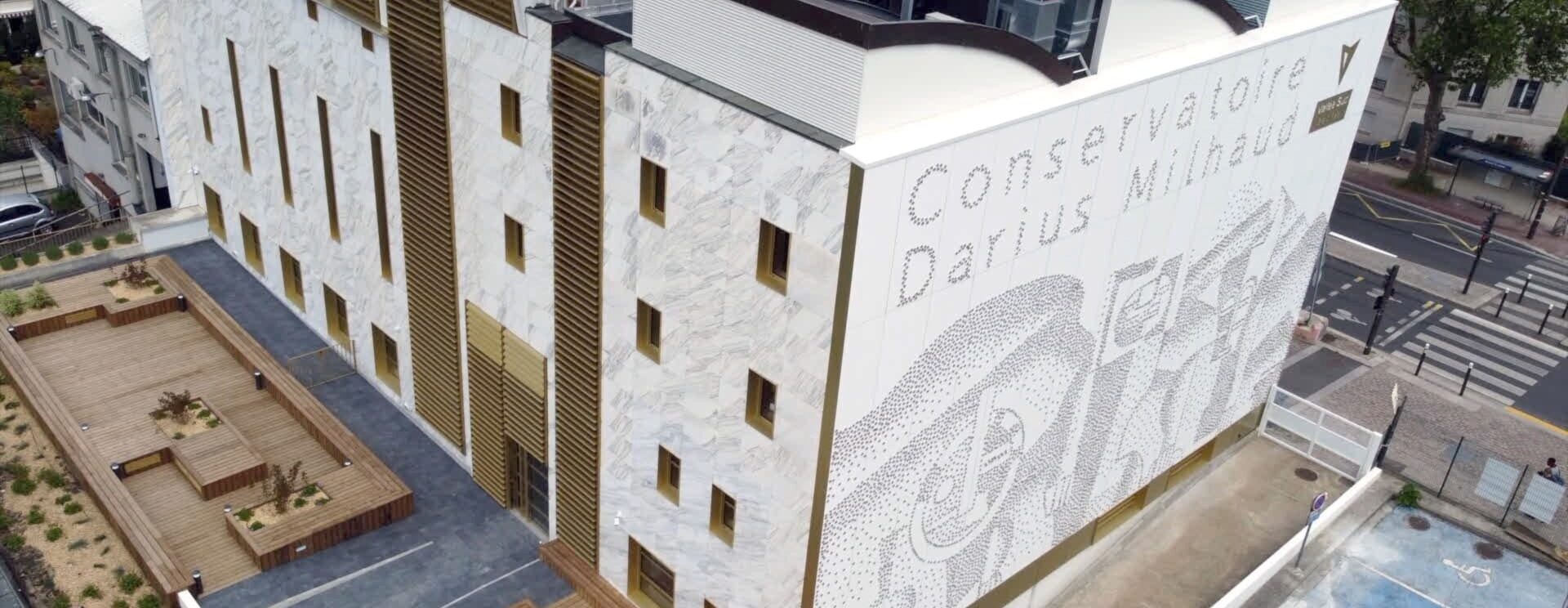 Bâtiment du conservatoire Darius Milhaud d'Antony