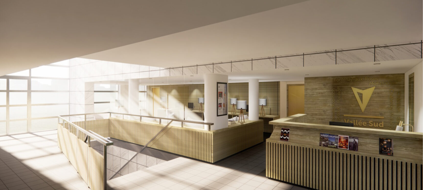 Hall d'accueil du conservatoire Darius Milhaud d'Antony
